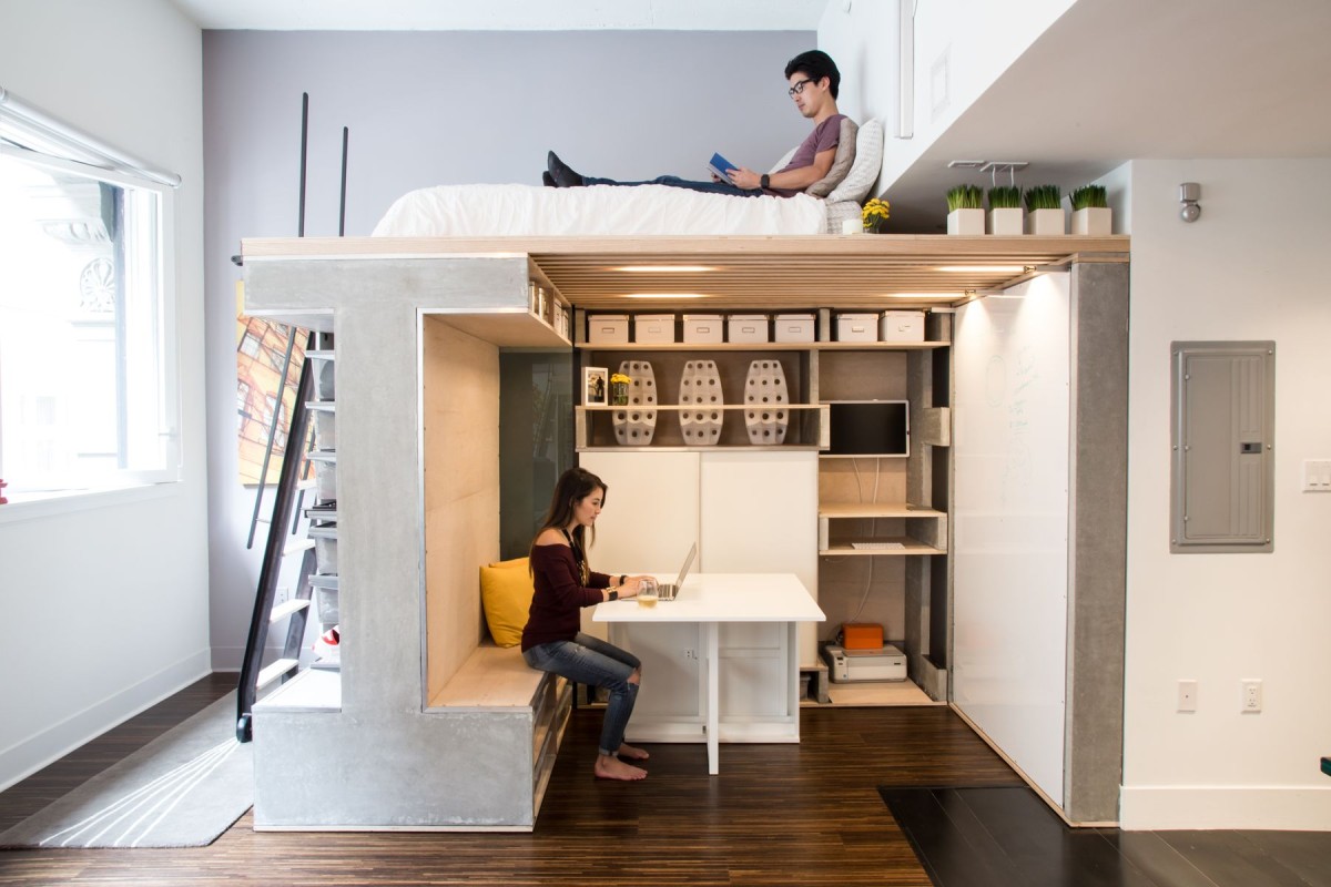 Domino Loft (ICOSA/Peter Suen) Vives numa casa pequena? 11 móveis modulares geniais… e muito úteis