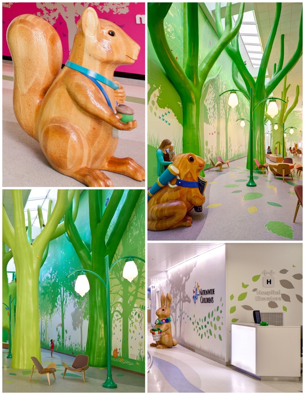 Nationwide Children’s Hospital (Ohio, EUA) Quando a decoração serve para fazer mais felizes as crianças hospitalizadas