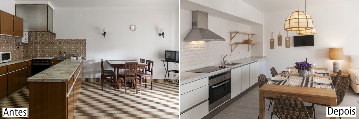 Antes e depois com Home Staging: dar mais cor ao verão na Praia da Consolação