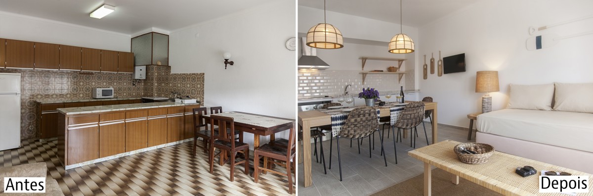 Antes e depois com Home Staging: dar mais cor ao verão na Praia da Consolação