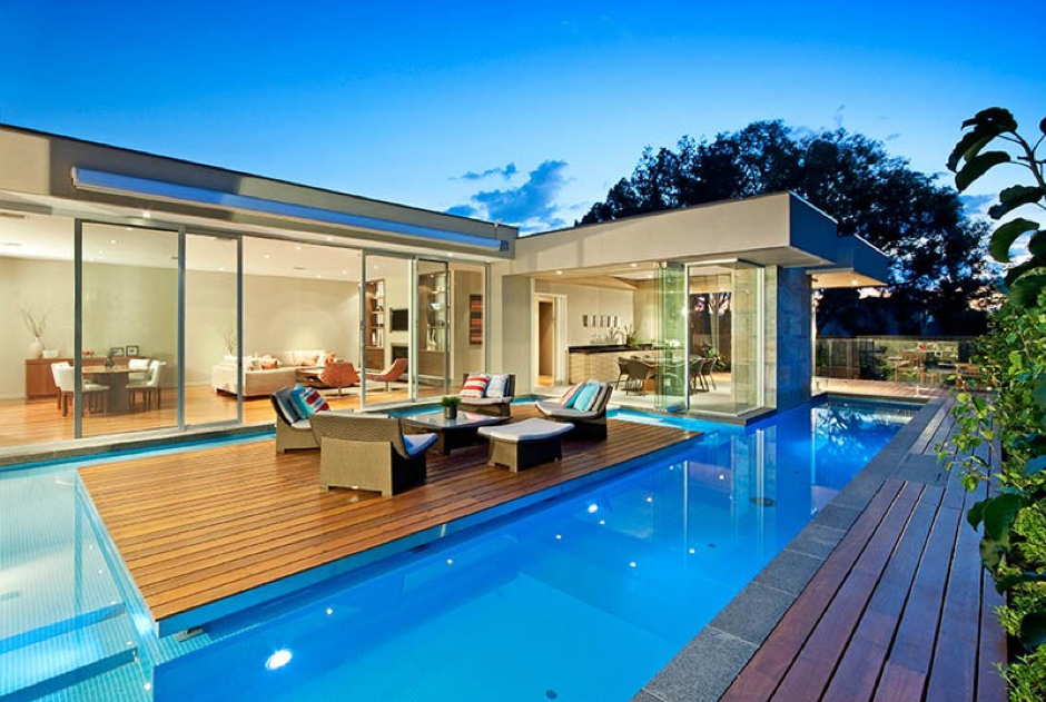 A sala de casa no meio da piscina (Melbourne/Austrália) isla_03