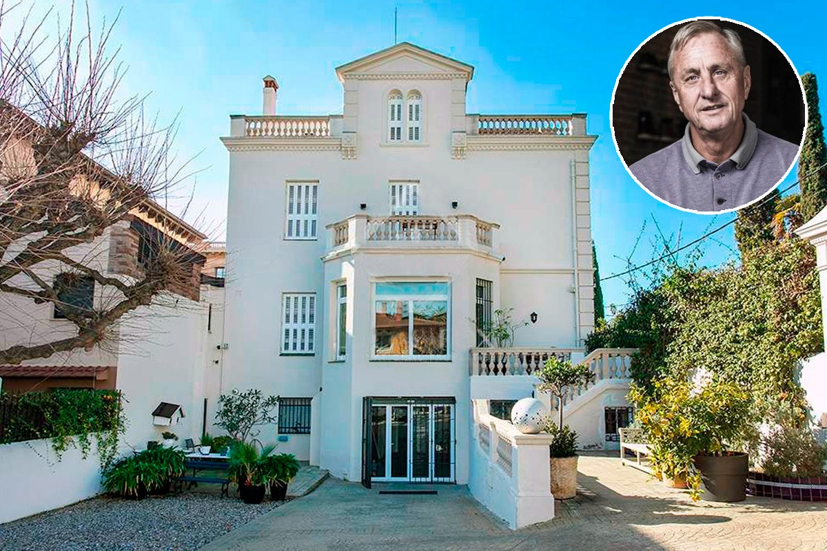 Assim é a casa onde viveu o famoso treinador do Barcelona Johan Cruyff - está à venda no idealista