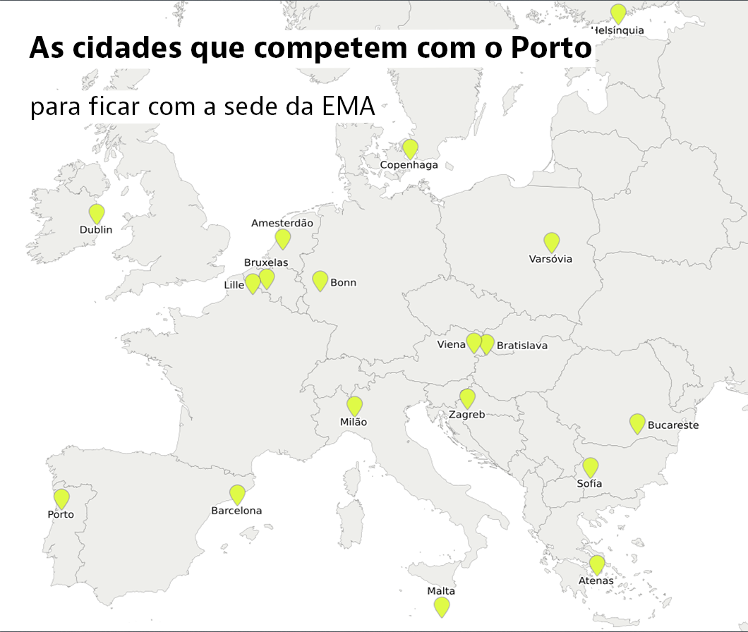 As 19 concorrentes do Porto para ganhar a sede da Agência do Medicamento