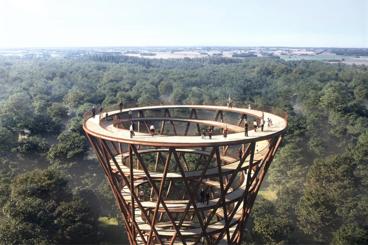 Treetop Experience: caminhar literalmente sobre as árvores da floresta dinamarquesa