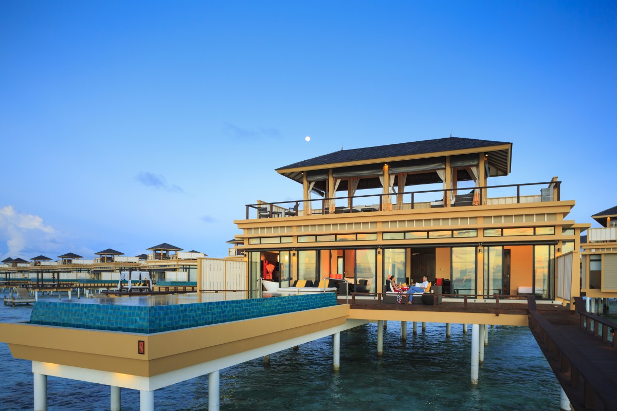 Vista exterior das villas