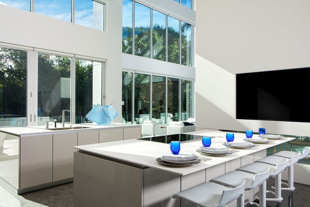 Uma zona de refeição espaçosa...
