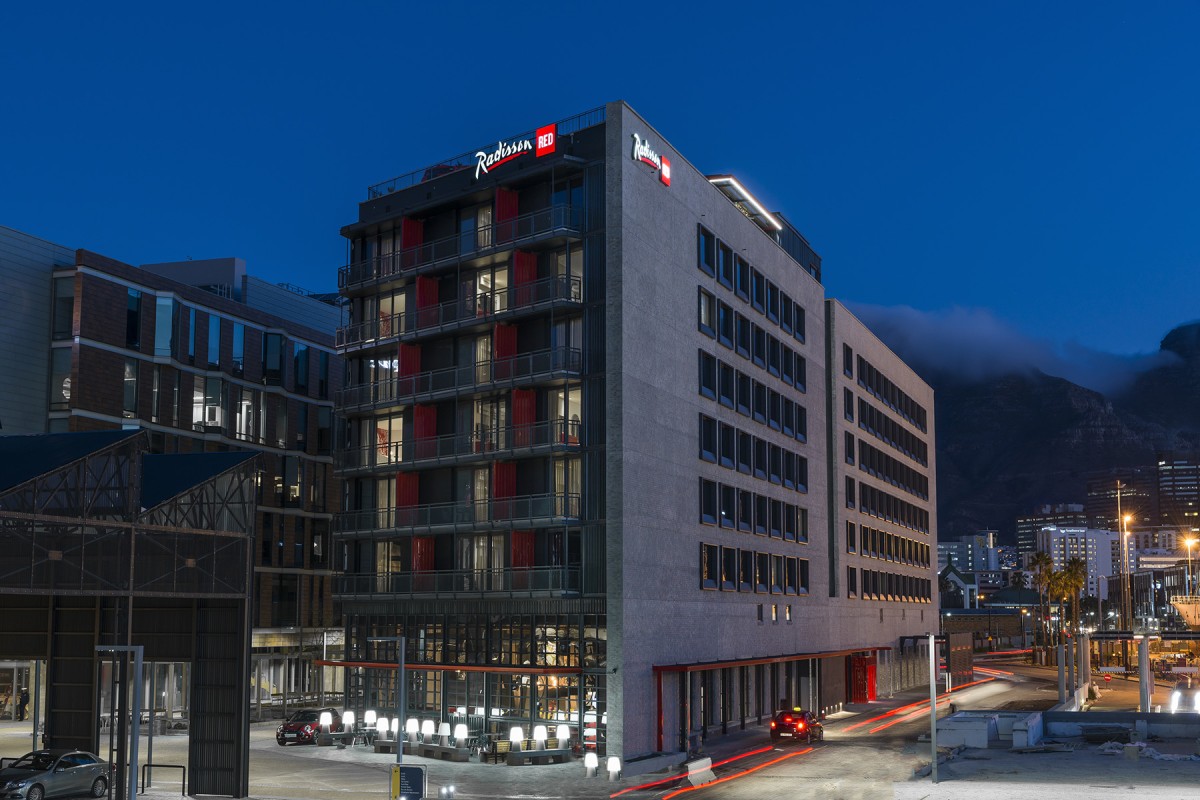 O hotel fica na Cidade do Cabo