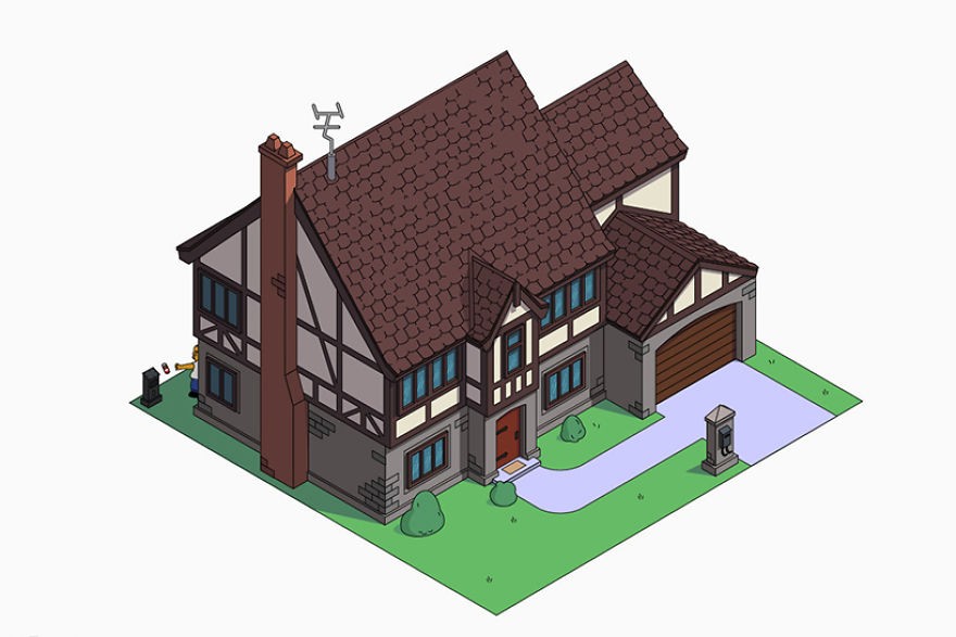 8 – Estilo Tudor simpsons-house-architectural-styles-designboom-06-5a10c02e99744_880
