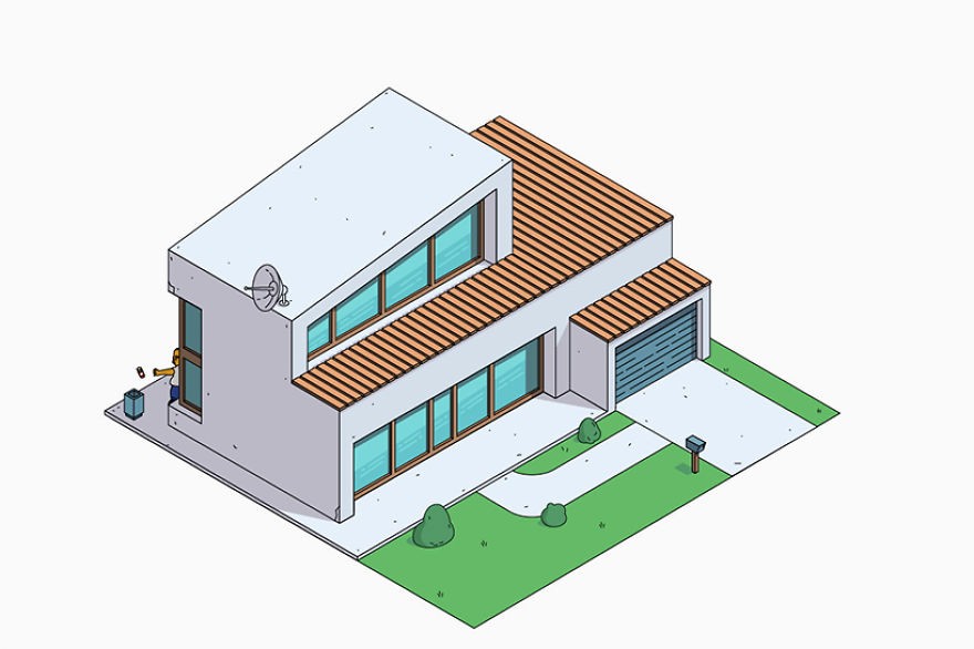 6 – Estilo Contemporâneo simpsons-house-architectural-styles-designboom-07-5a10c0317789e_880