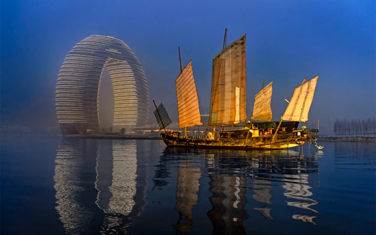 O hotel ferradura fica na China