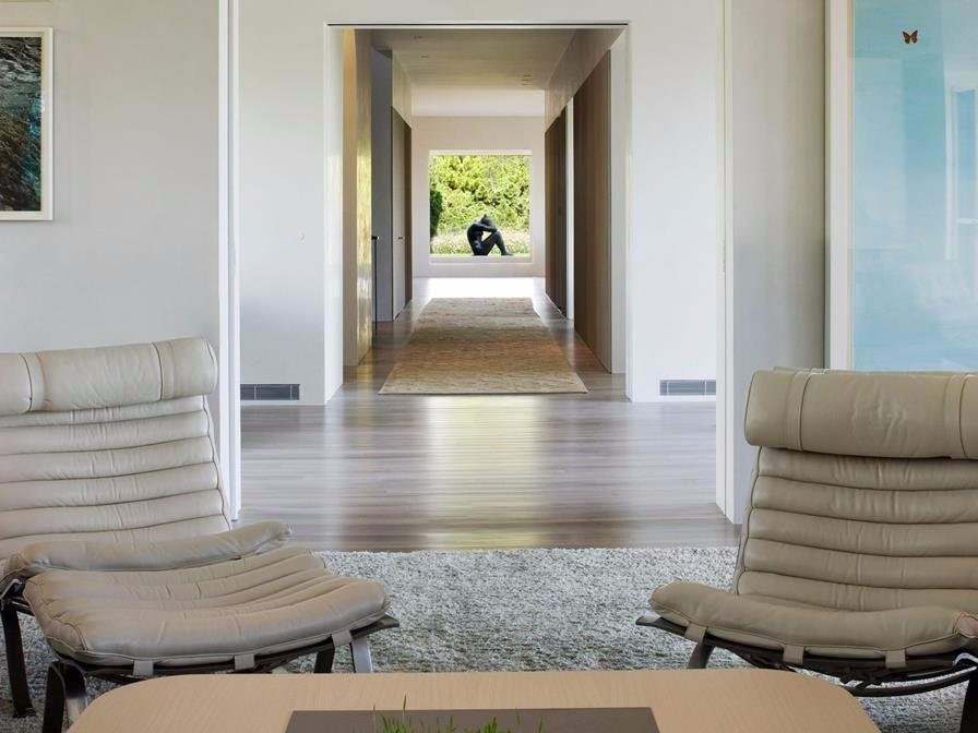 ... com uma decoração moderna