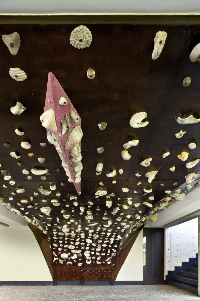 A parede de escalada