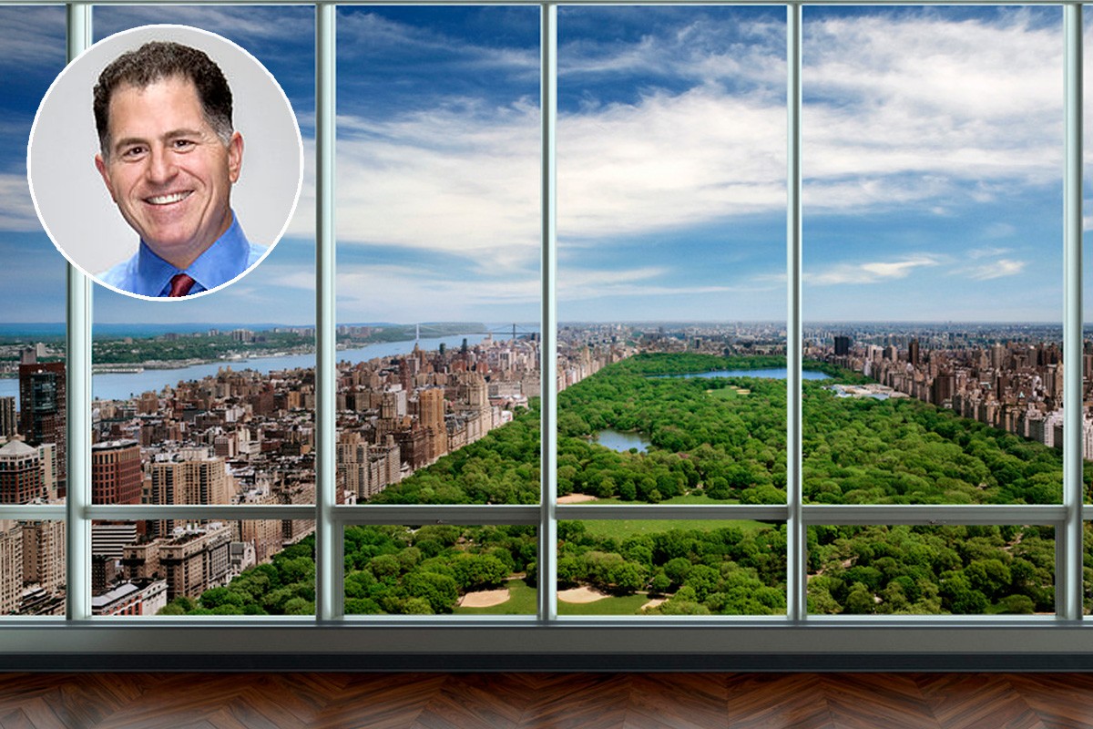 As vistas da Penthouse sobre o Central Park