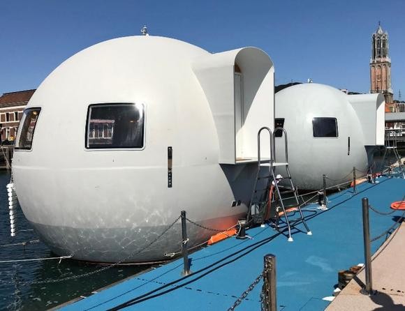 O exterior das cápsulas