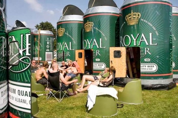 Um lugar idílico para beber uma cerveja 