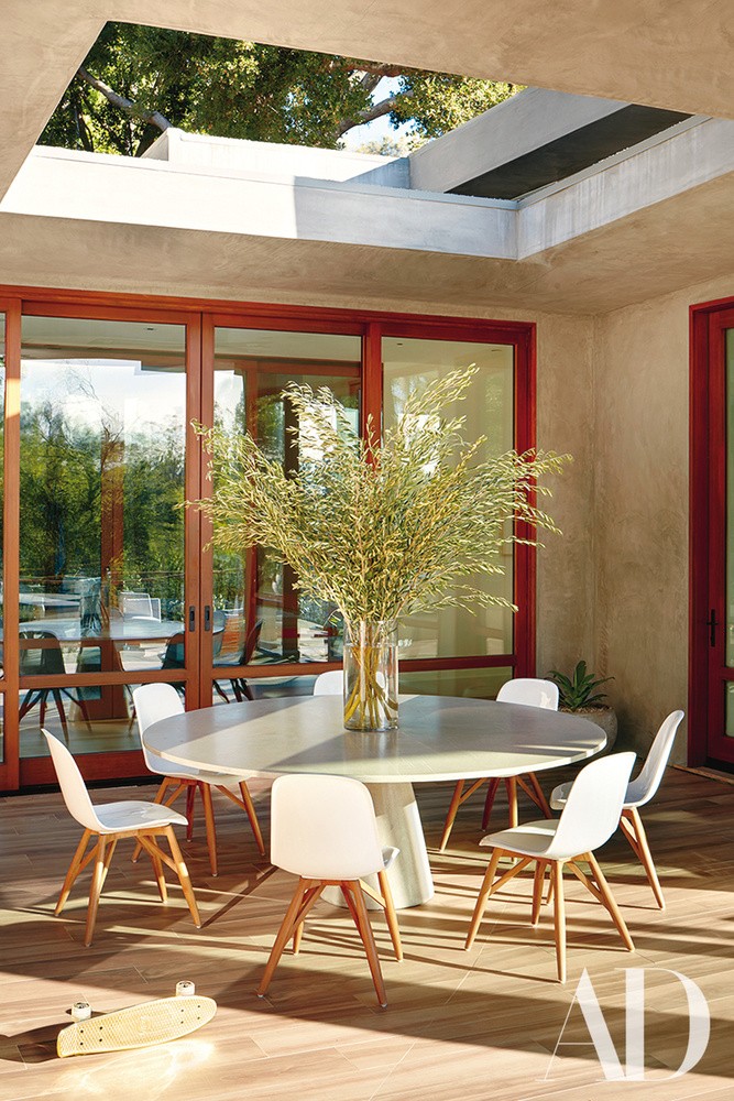 O terraço goza de muita luz natural