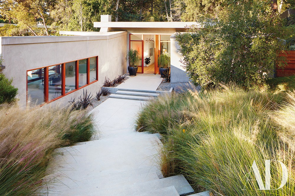 A entrada da casa...