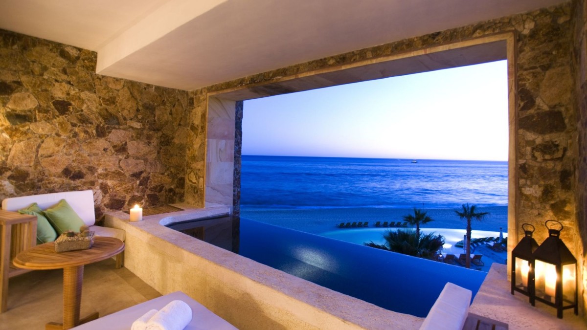 O mar visto de uma suite