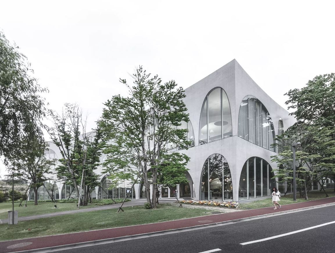 A fachada do edifício