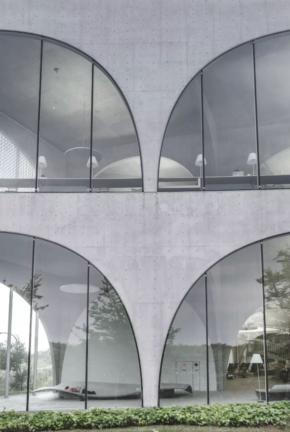 Um detalhe dos arcos