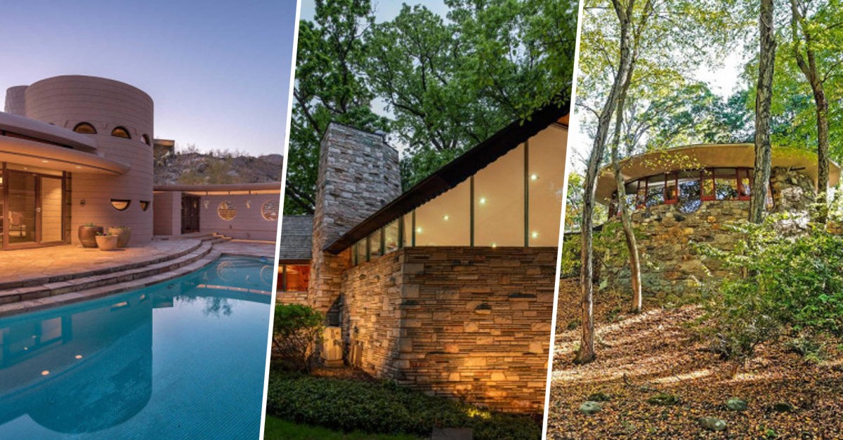 Estas três incríveis casas projetadas por Frank Lloyd Wright estão à venda