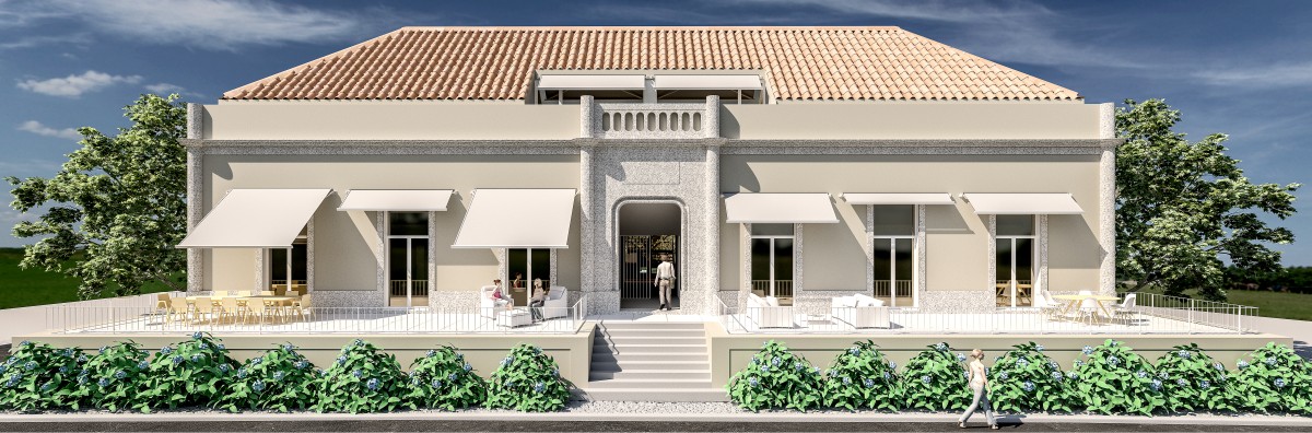 Emblemático edifício Assembleia da Granja convertido em condomínio de luxo na praia de Espinho