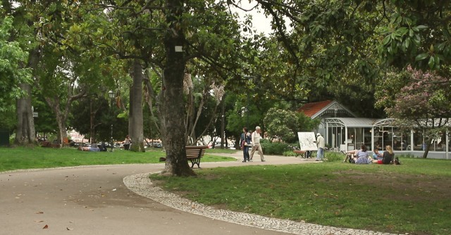 Gli emblematici giardini Princípe Real nel cosiddetto quartiere "arcobaleno"