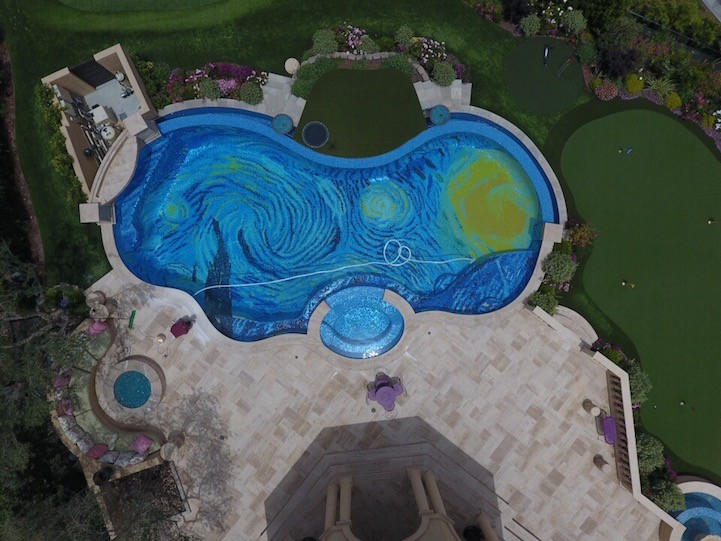 A piscina de Van Gogh thestarrynightpool1
