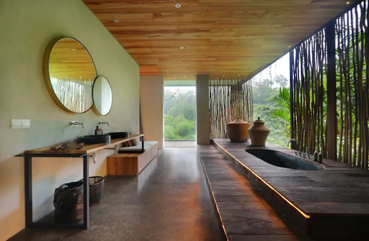 ... E todos os detalhes típicos de uma casa de Bali