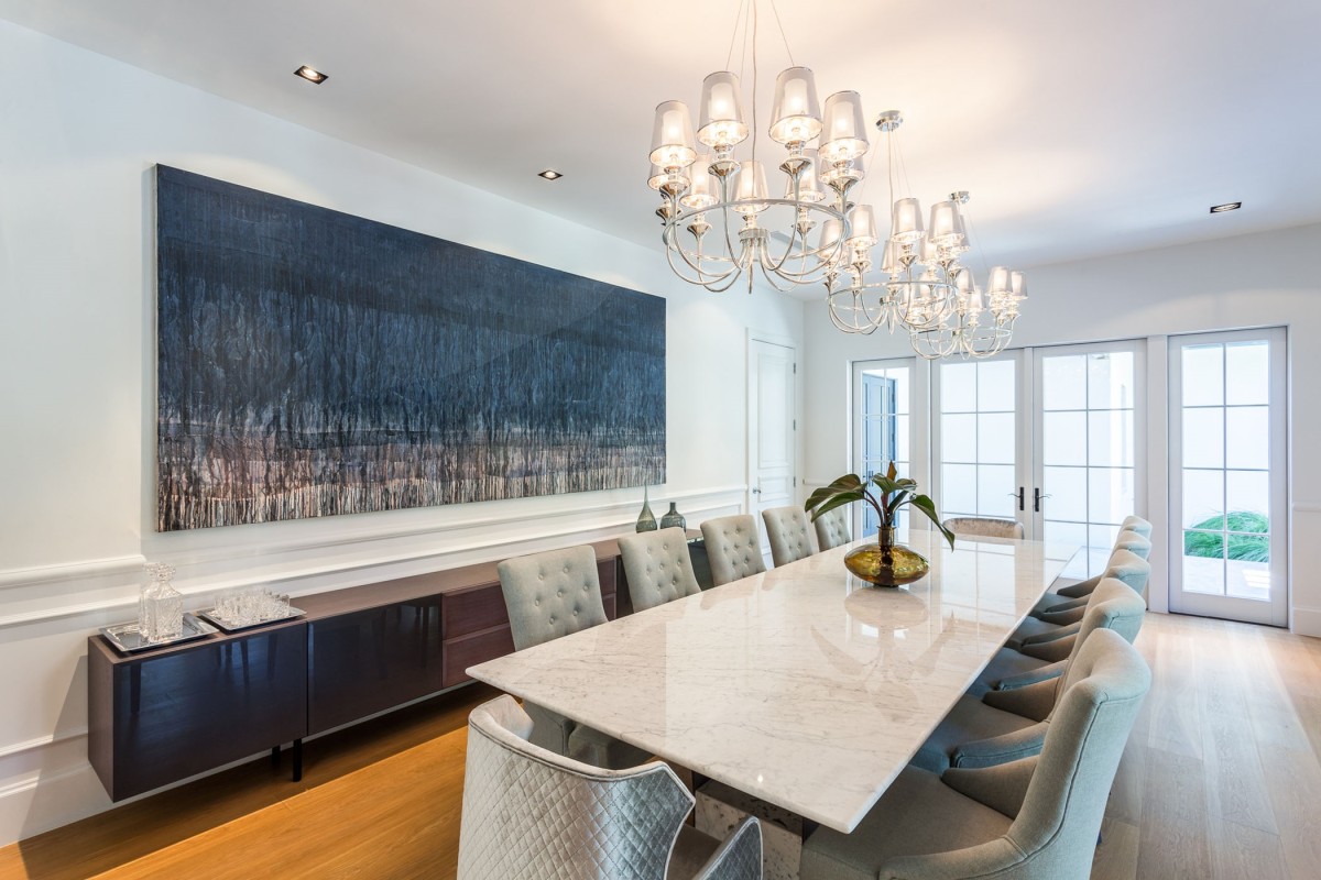 Uma mesa gigante para receber convidados