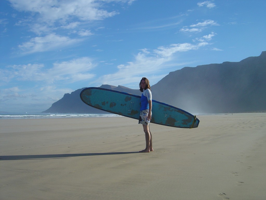 The beach at Famara / flickr.com/photos/thecriticalpath/4206057355/