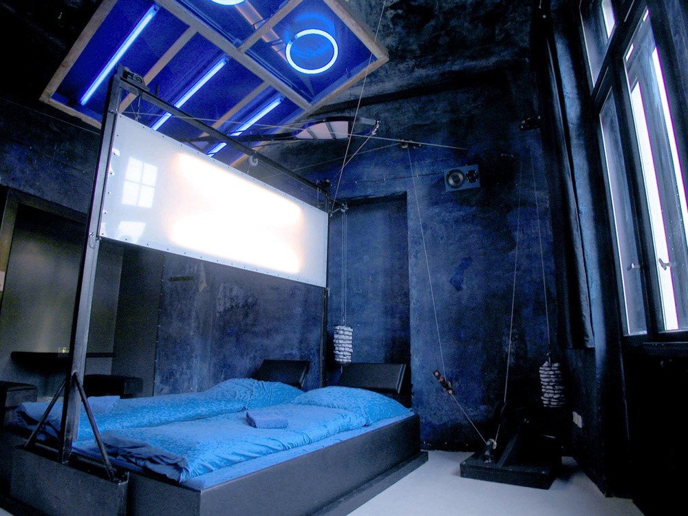 Um quarto para os amantes de azul 