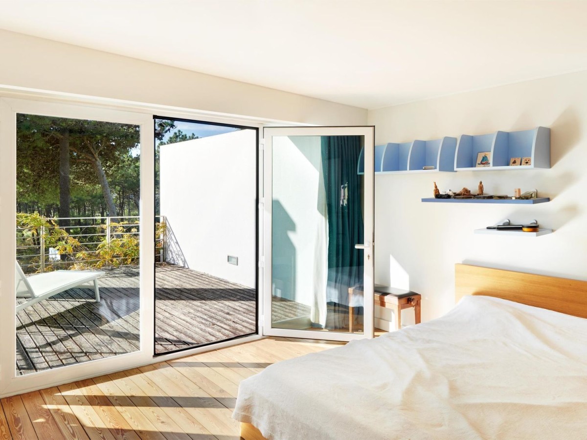 One of the top floor bedrooms comes with its own balcony and observatory One of the top floor bedrooms comes with its own balcony and observatory