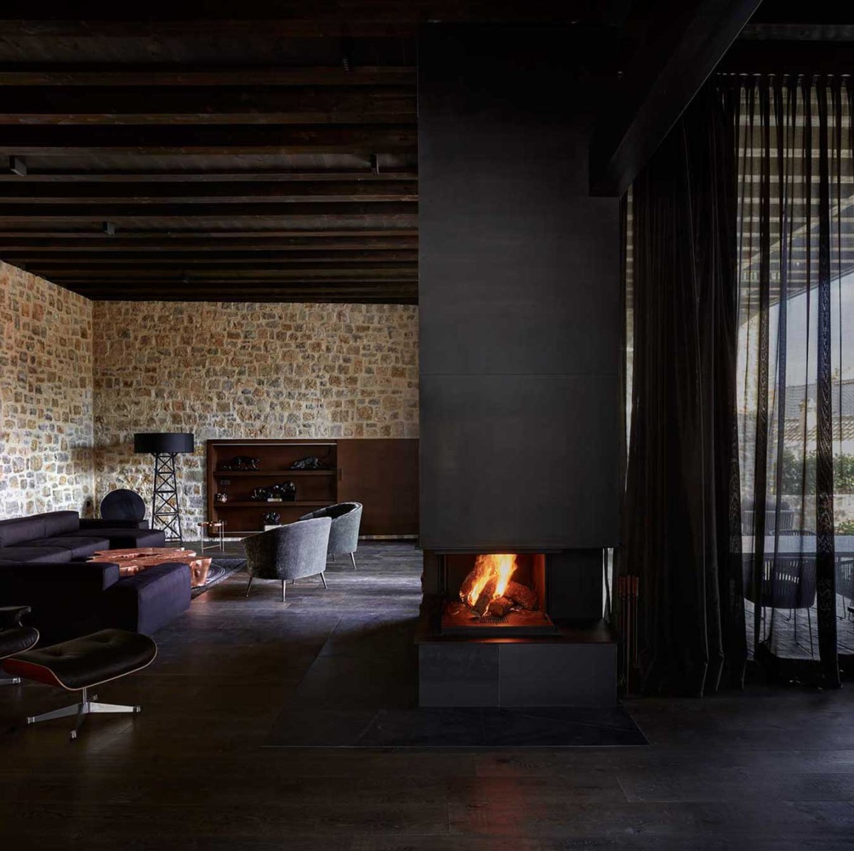 Interior da casa A sala