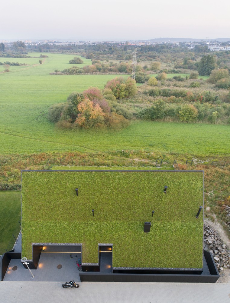 Vista aérea da propriedade