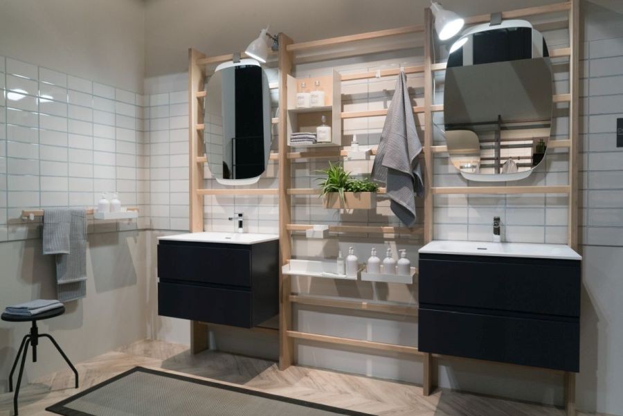 A funcionalidade da casa de banho não se altera Foi projetada por um designer italiano