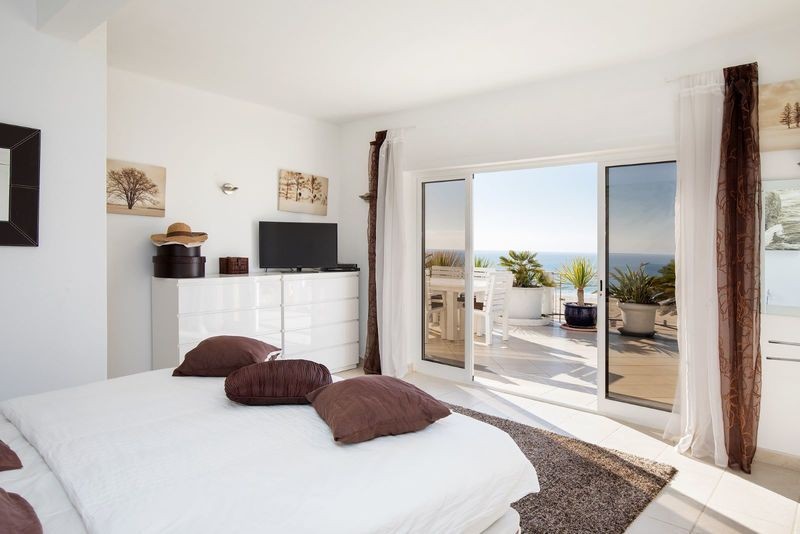 A big terrace connected to the bedroom