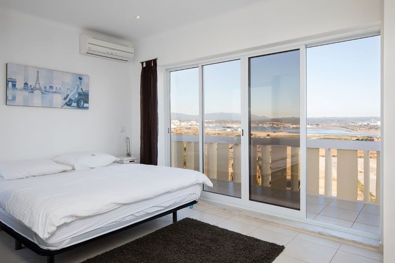 Bedroom with views