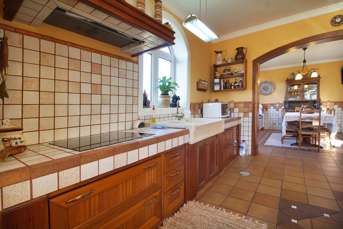 There are two kitchens in the villa