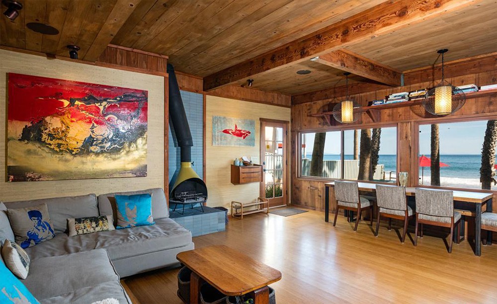 A decoração está inspirada na arte de praia