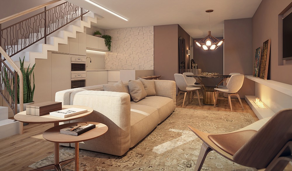 Assim será um dos apartamentos