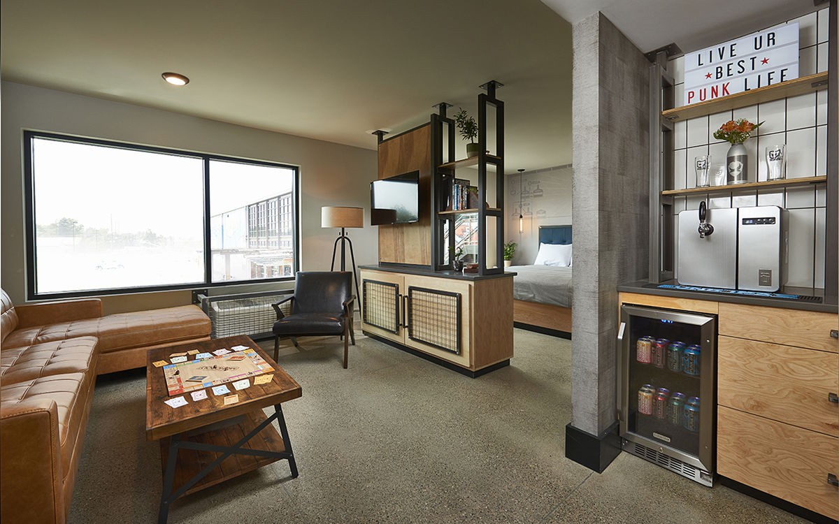 Uma das oito suites Uma das oito suites