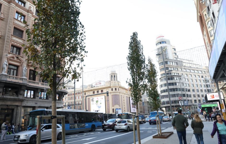 Há mais espaço numa das vias mais transitadas de Madrid Há mais espaço numa das vias mais transitadas de Madrid