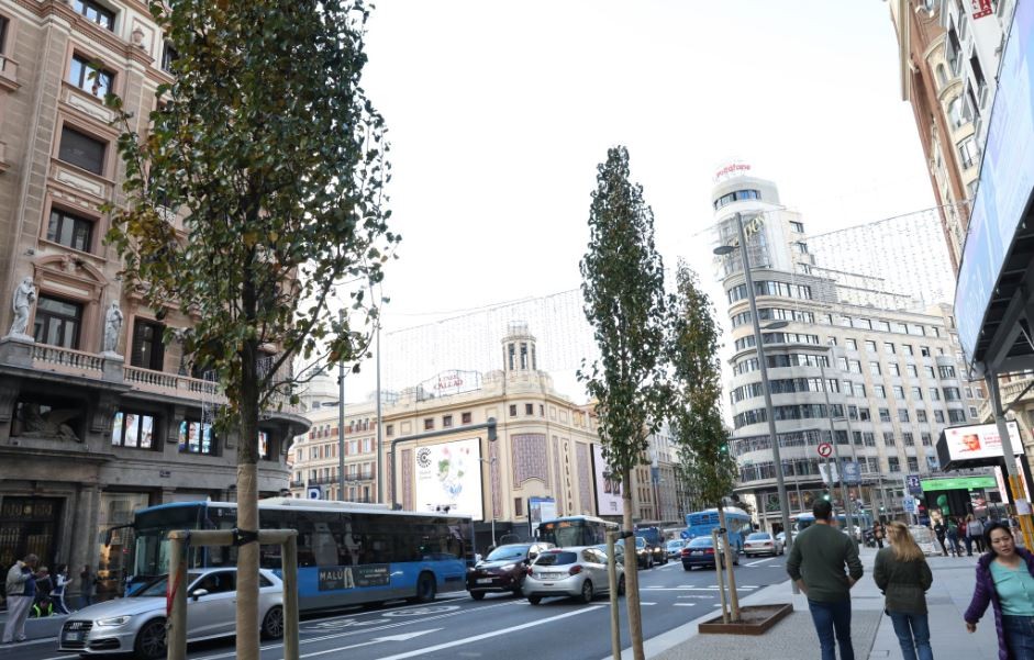 Há mais espaço numa das vias mais transitadas de Madrid