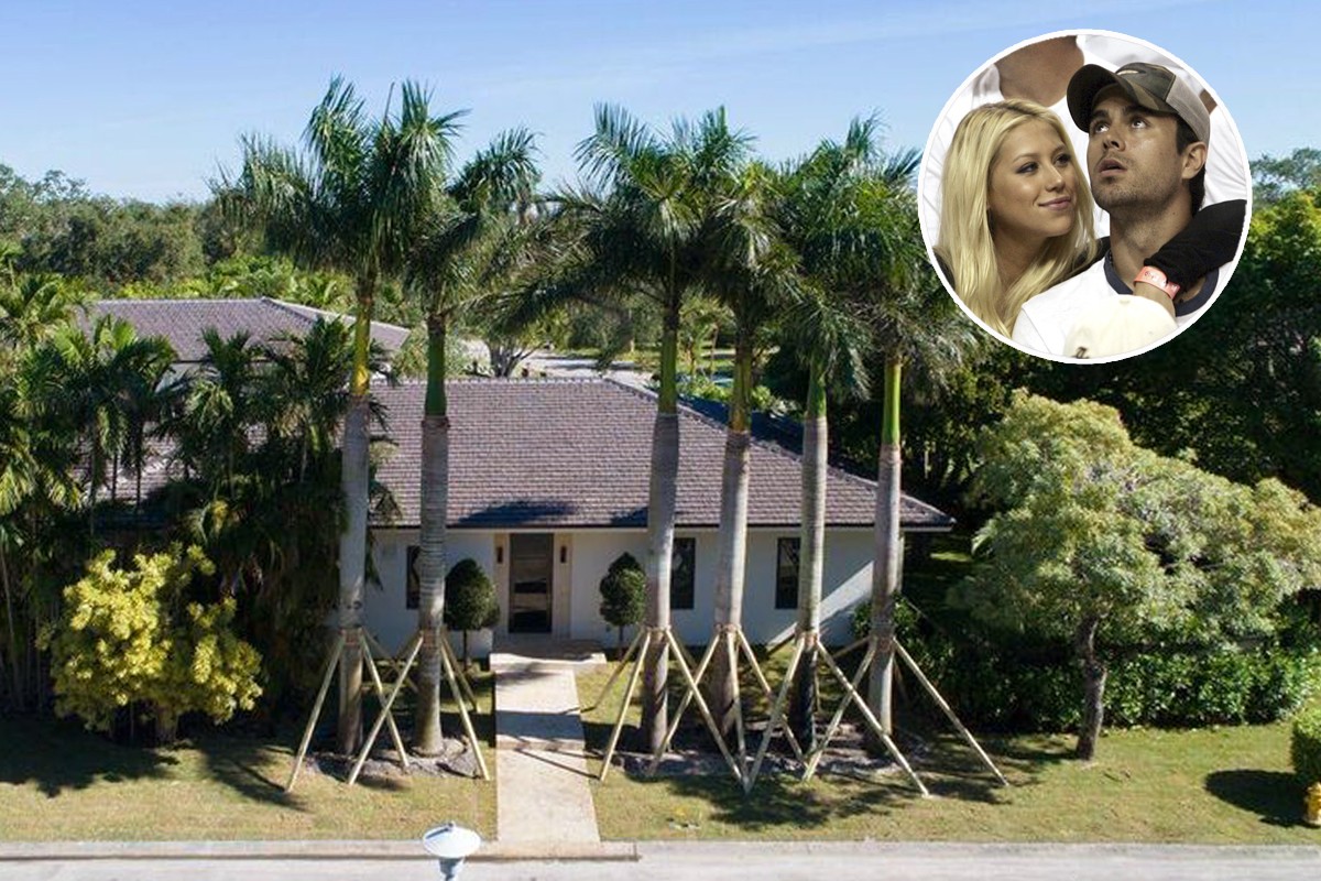 Enrique Iglesias e Anna Kournikova vendem mansão em Miami por 4,3 milhões