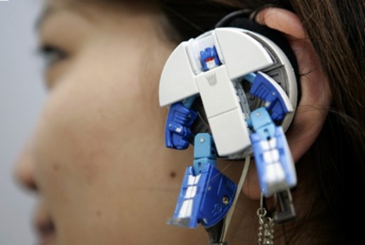Auriculares robô