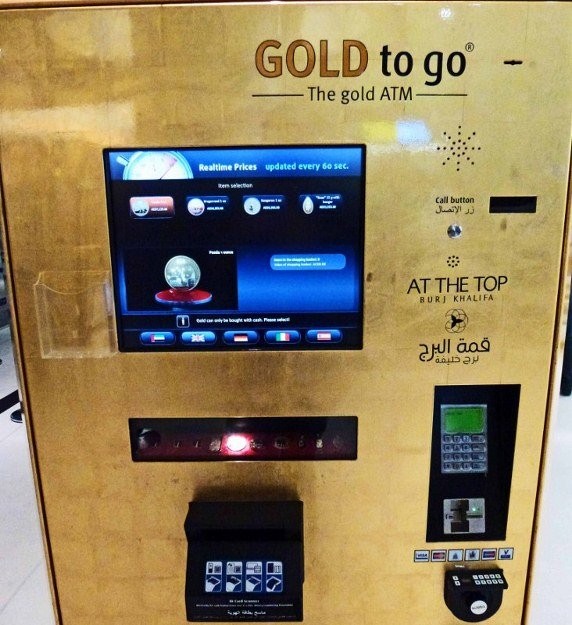 E se uma caixa de ATM desse ouro em vez de dinheiro?
