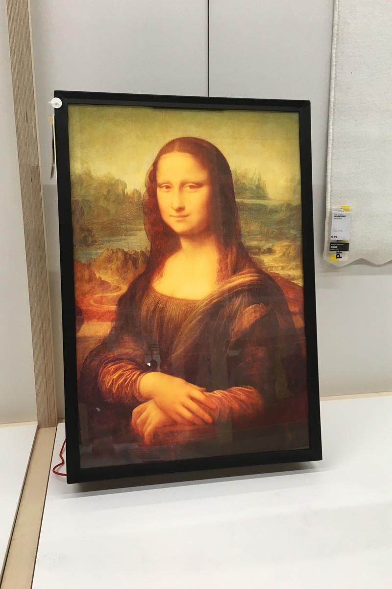 Quadro Mona Lisa: 49 euros