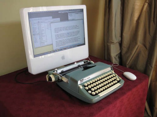 Máquina de escrever USB