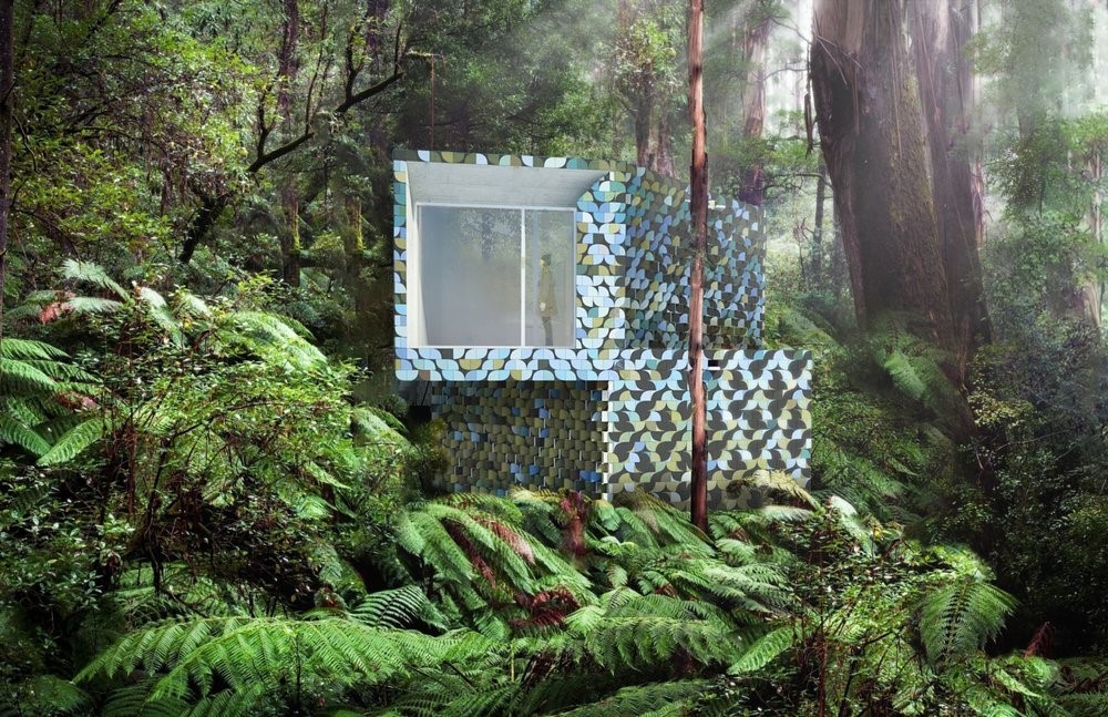 Revestida com azulejos feitos à mão